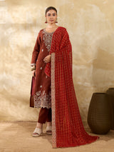 KcPc Premium Bandhani Georgette Dupatta for Traditional Wear KKPRKS