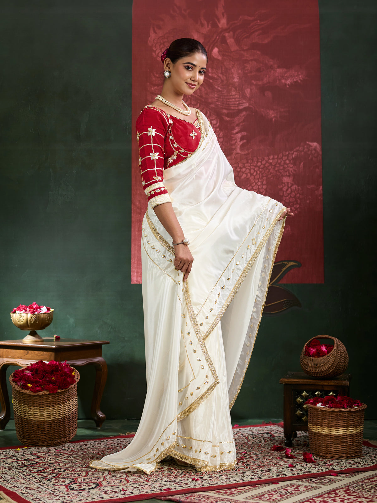 KcPc Exclusive Crepe Silk Saree with Designer Look for Festive WearPDM