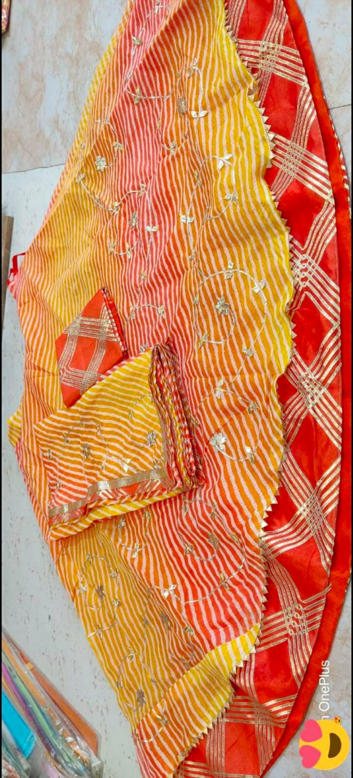 By Jaipuri Special LehengaWith Kota Doria Gotapatti Work