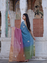 Buy Banarasi Organza Saree With Festive Wear Kcpc image 6
