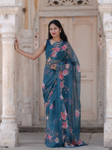 Buy Printed Saree for Everyday Casual Wear Kcpc image 3