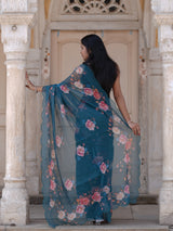 Buy Printed Saree for Everyday Casual Wear Kcpc image 7