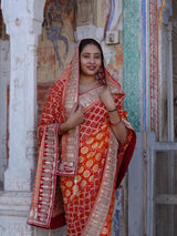 Buy Traditional Saree with Gotapatti Finish KcPc