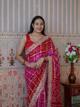 Buy Graceful Saree with Gotapatti Detailing KcPc