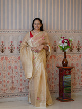 Buy Traditional Saree With Banarasi Touch Kashida Work KcPc