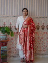 Buy Traditional Banarasi Style Dola Silk Dupatta Kcpc