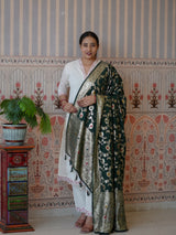 Buy Traditional Banarasi Style Dola Silk Dupatta Kcpc