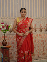 Buy HO Silk Banarasi Style With Kashida Work Saree Kcpc