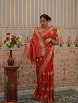 Buy HO Silk Banarasi Style With Kashida Work Saree Kcpc