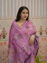 KcPc New Tissue Silk Bollywood Style With Silver Gotapatti Work Saree SWA