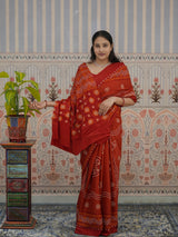 Buy Pure Modal Silk Bandhani Style Saree Kcpc