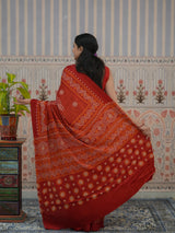 Buy Pure Modal Silk Bandhani Style Saree Kcpc