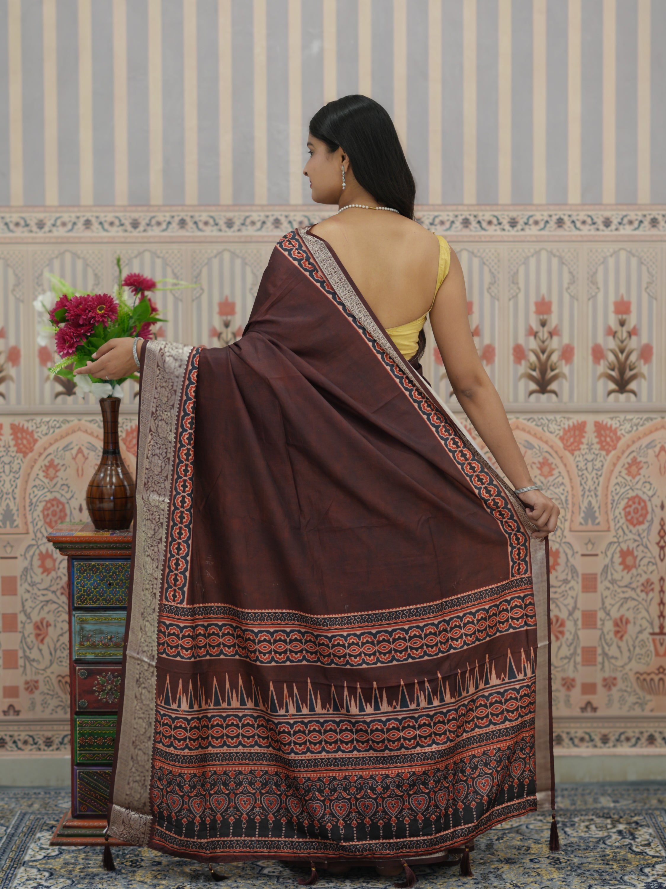 Buy Beautiful Upada Silk Banarasi Style Saree Kcpc