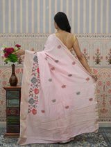 Buy Munga Silk Embroidery style Saree Kcpc