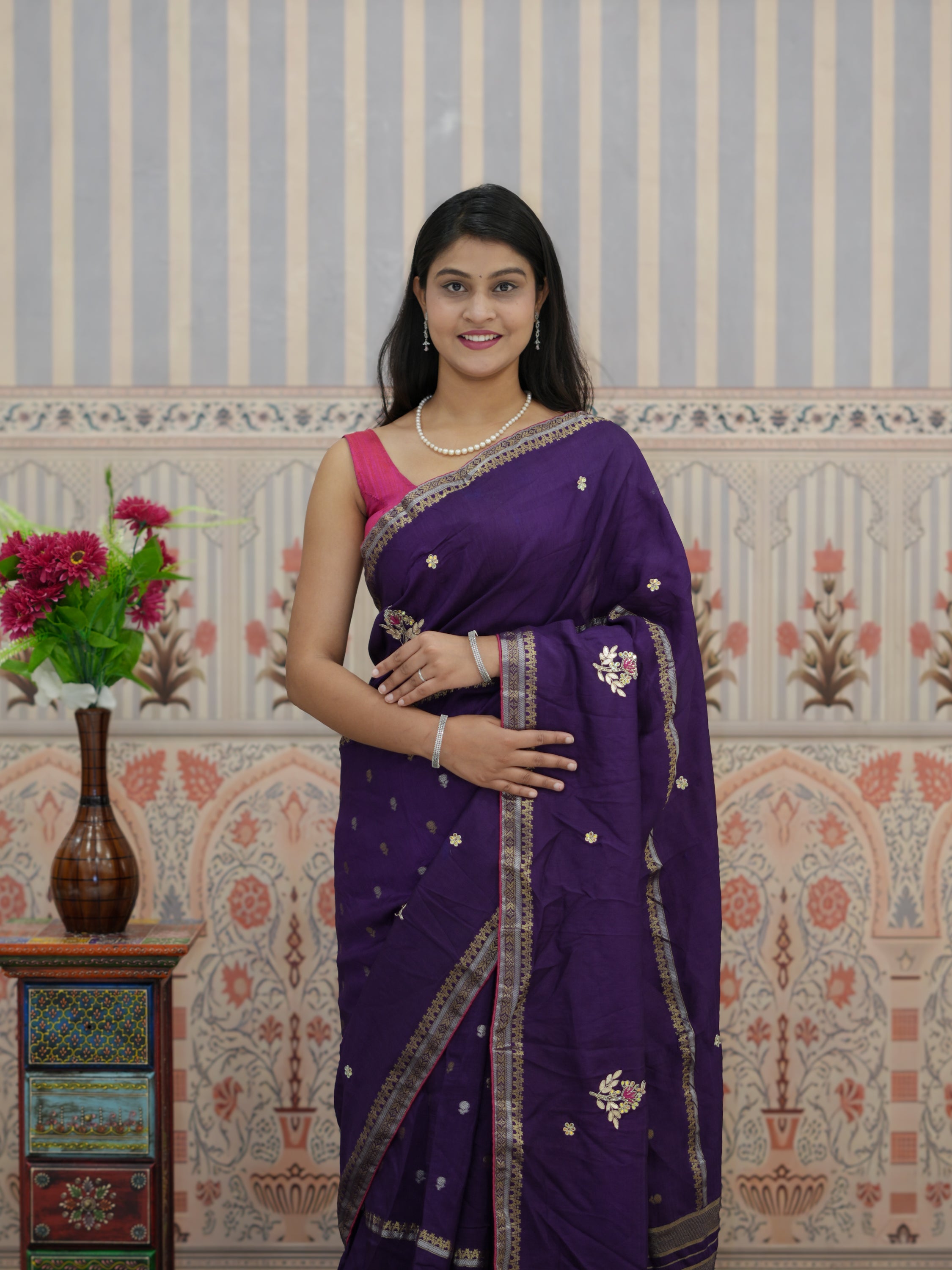 Buy Traditional Saree With Festive Wear Kcpc