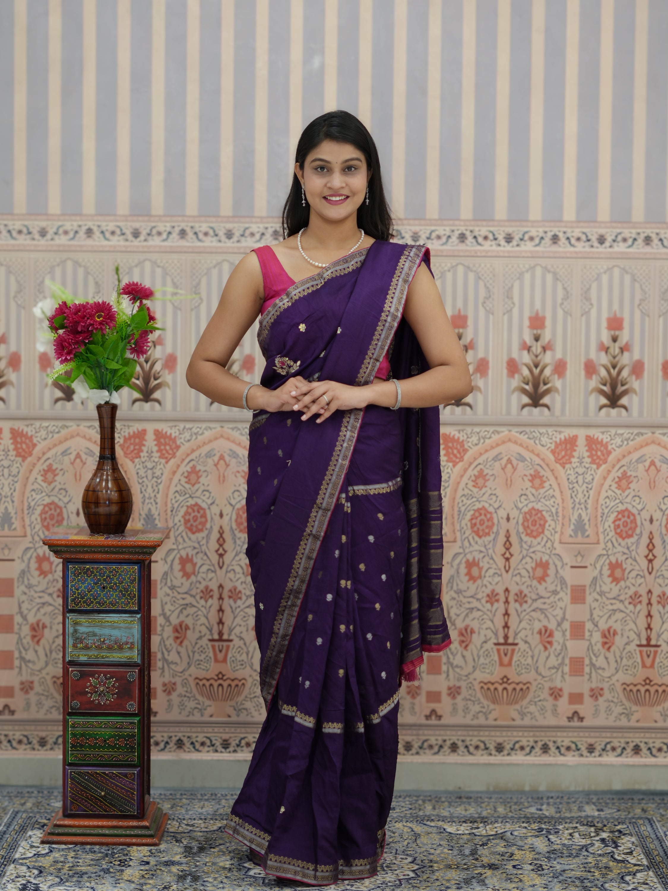 Buy Traditional Saree With Festive Wear Kcpc