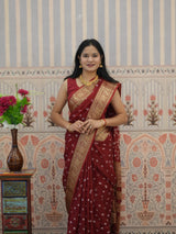 Buy Bandhani Saree With Zari Weaving Border Kcpc