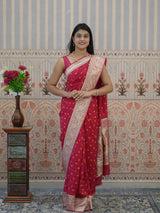 Buy Chinon Bandhani Style Saree Kcpc