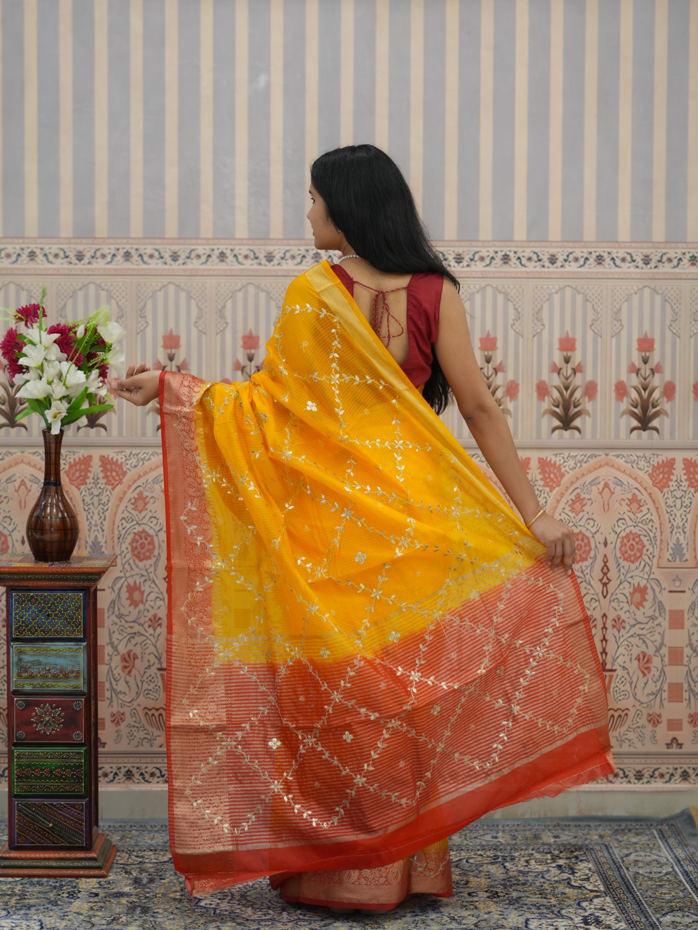 Buy Kota doriya Banarasi Style Saree Kcpc