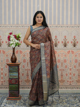 Buy Cotton Silk Printed Style Saree Kcpc