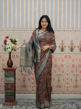 Buy Cotton Silk Printed Style Saree Kcpc