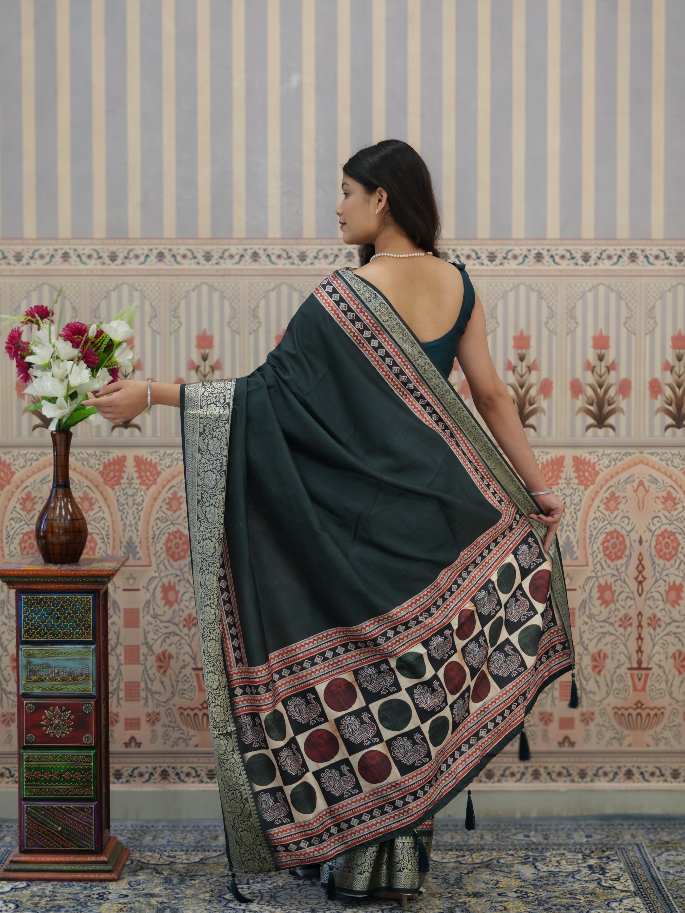 Buy Upada Silk withBanarasi Style Saree Kcpc