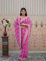 Buy Upada Silk With Leheriya Style Saree Kcpc
