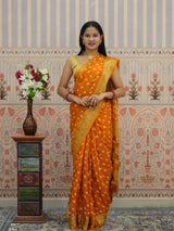 Buy Bandhani Saree With Viscose Silk Kcpc