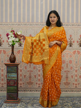 Buy Bandhani Saree With Viscose Silk Kcpc