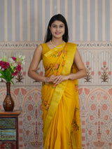 Buy Zari border Saree With Festive Wear
