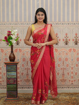 Buy Zari border Saree With Festive Wear