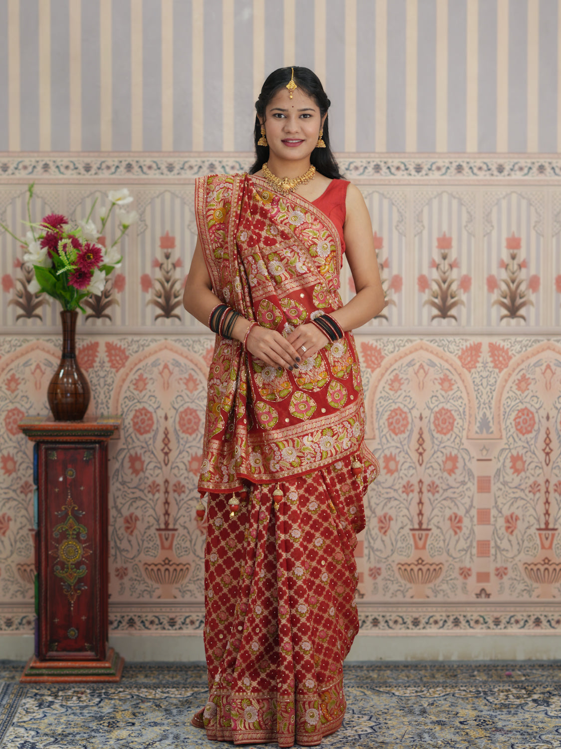 KcPc Pure Georgette Minakari weaving Cut danaWork saree ,MOH