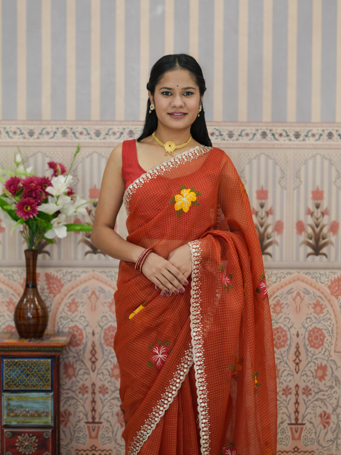 Buy Banarasi Style Kota Doriya Saree Kcpc