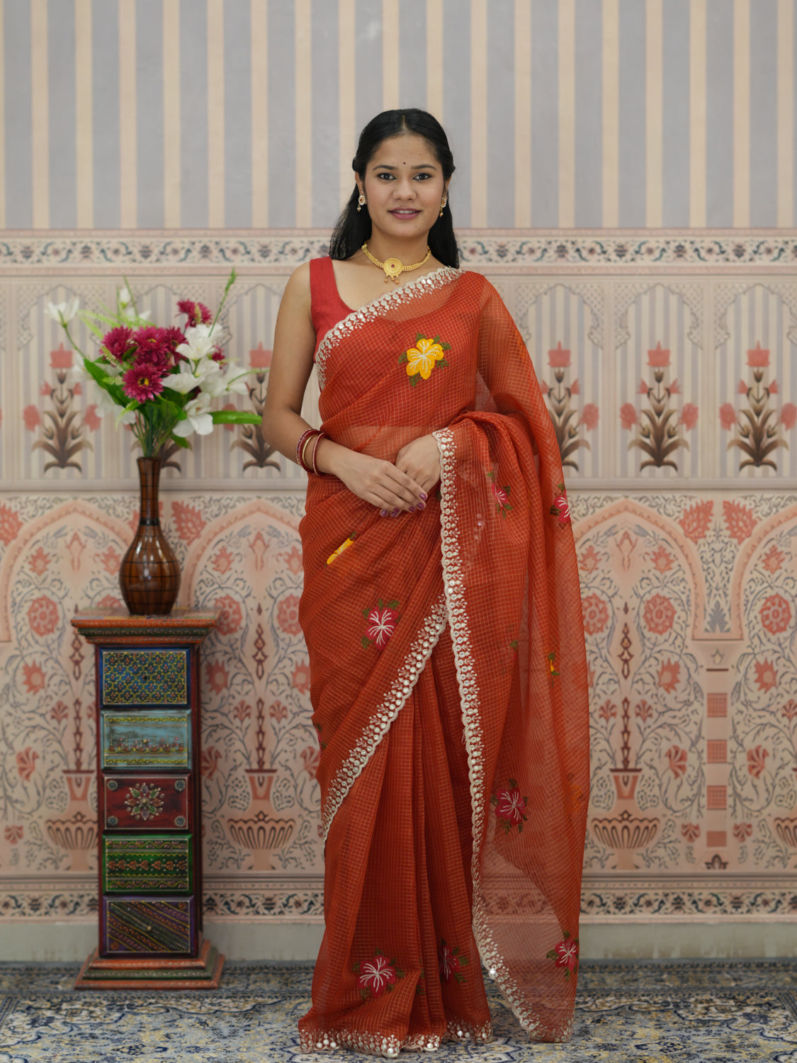 Buy Banarasi Style Kota Doriya Saree Kcpc