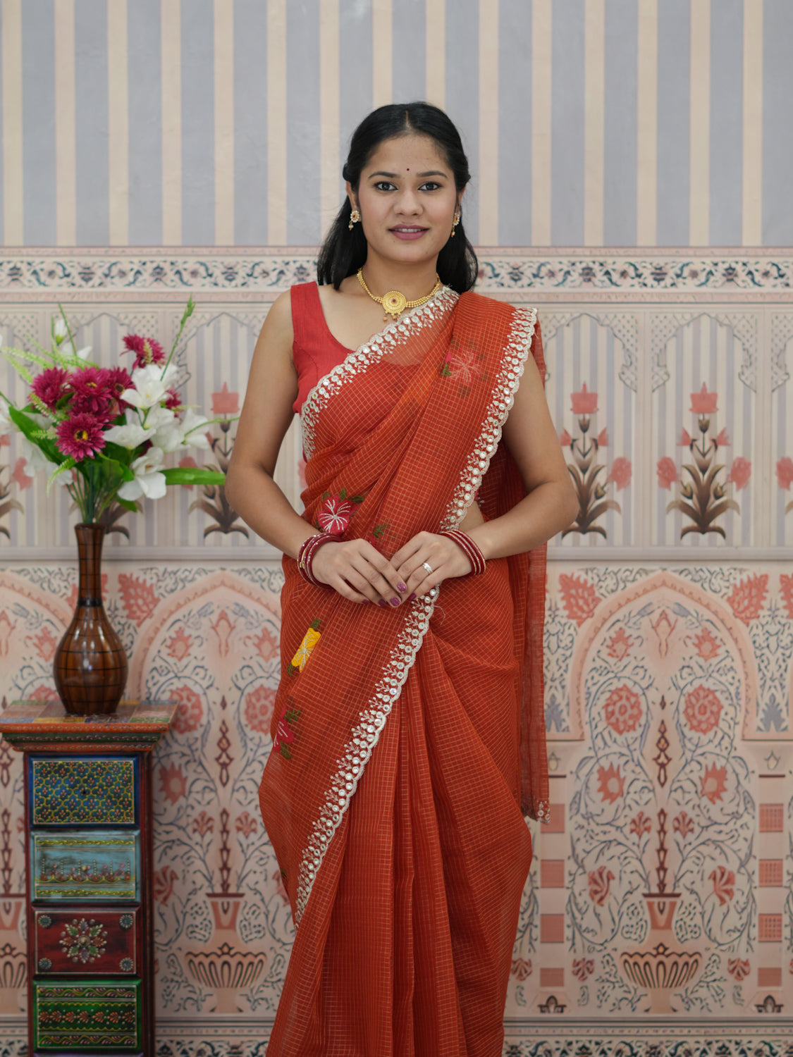 Buy Banarasi Style Kota Doriya Saree Kcpc