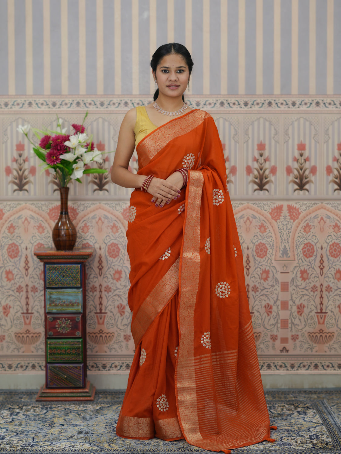 Buy Festive Special Chiffon Banarasi Saree Kcpc