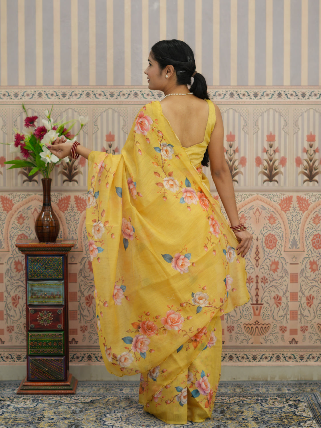 Buy Printed Saree for Everyday Casual Wear KCPC