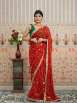 Buy Festive Special Georgette Bandhani Saree Kcpc