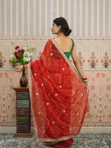 Buy Festive Special Georgette Bandhani Saree Kcpc