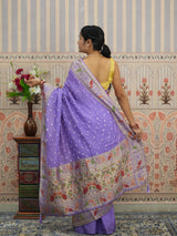 KcPc New Premium Munga Silk Kalamkari Style Saree Featuring Fine Zari Weaving RB