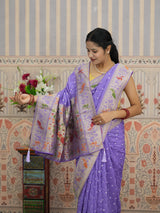 KcPc New Premium Munga Silk Kalamkari Style Saree Featuring Fine Zari Weaving RB