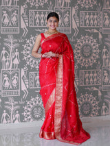 By New Banarasi Saree With Cutdana Gotapatti Work KcPc