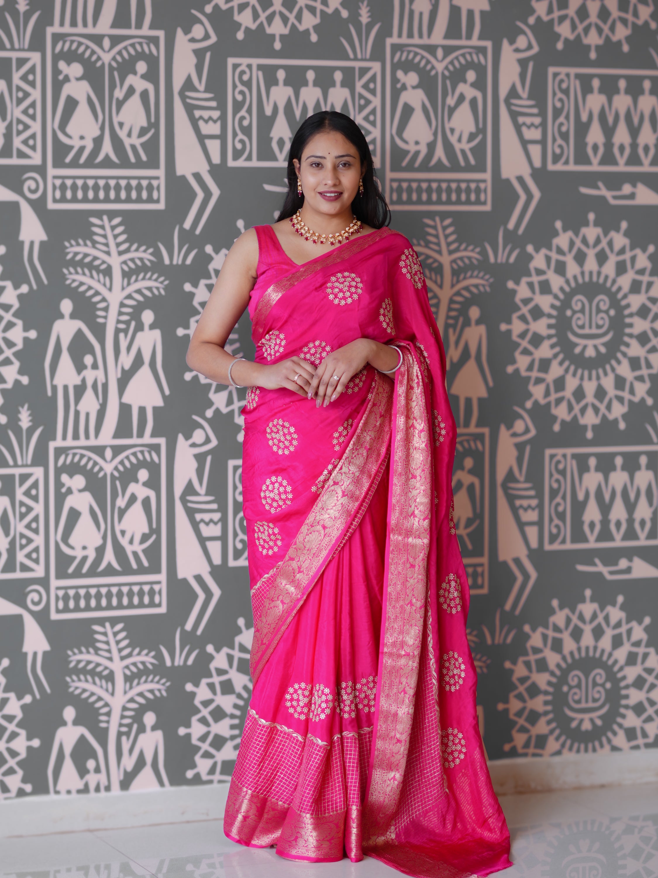 Buy New Banarasi Style With Handcrafted Embroidery KcPc