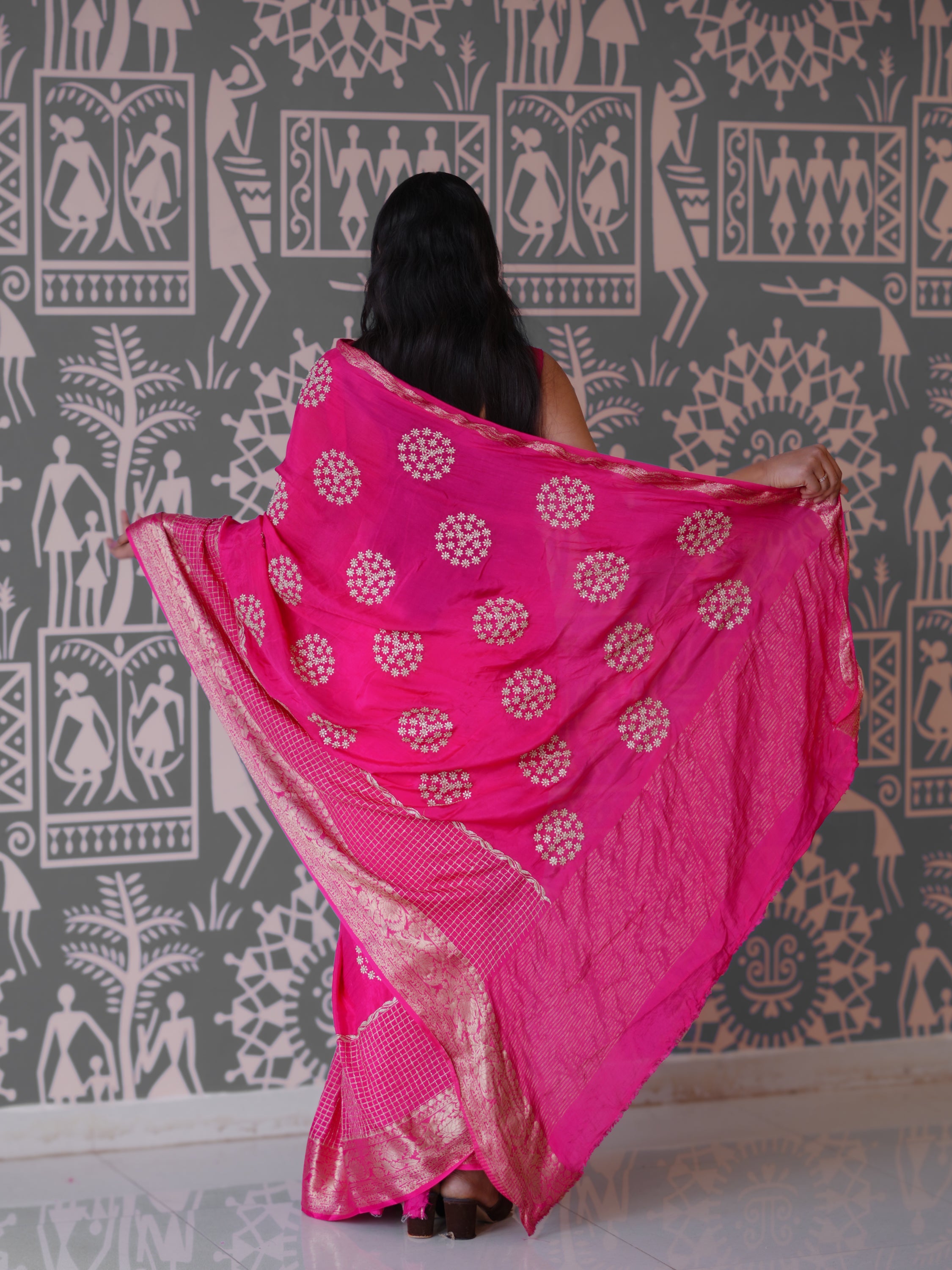 Buy New Banarasi Style With Handcrafted Embroidery KcPc