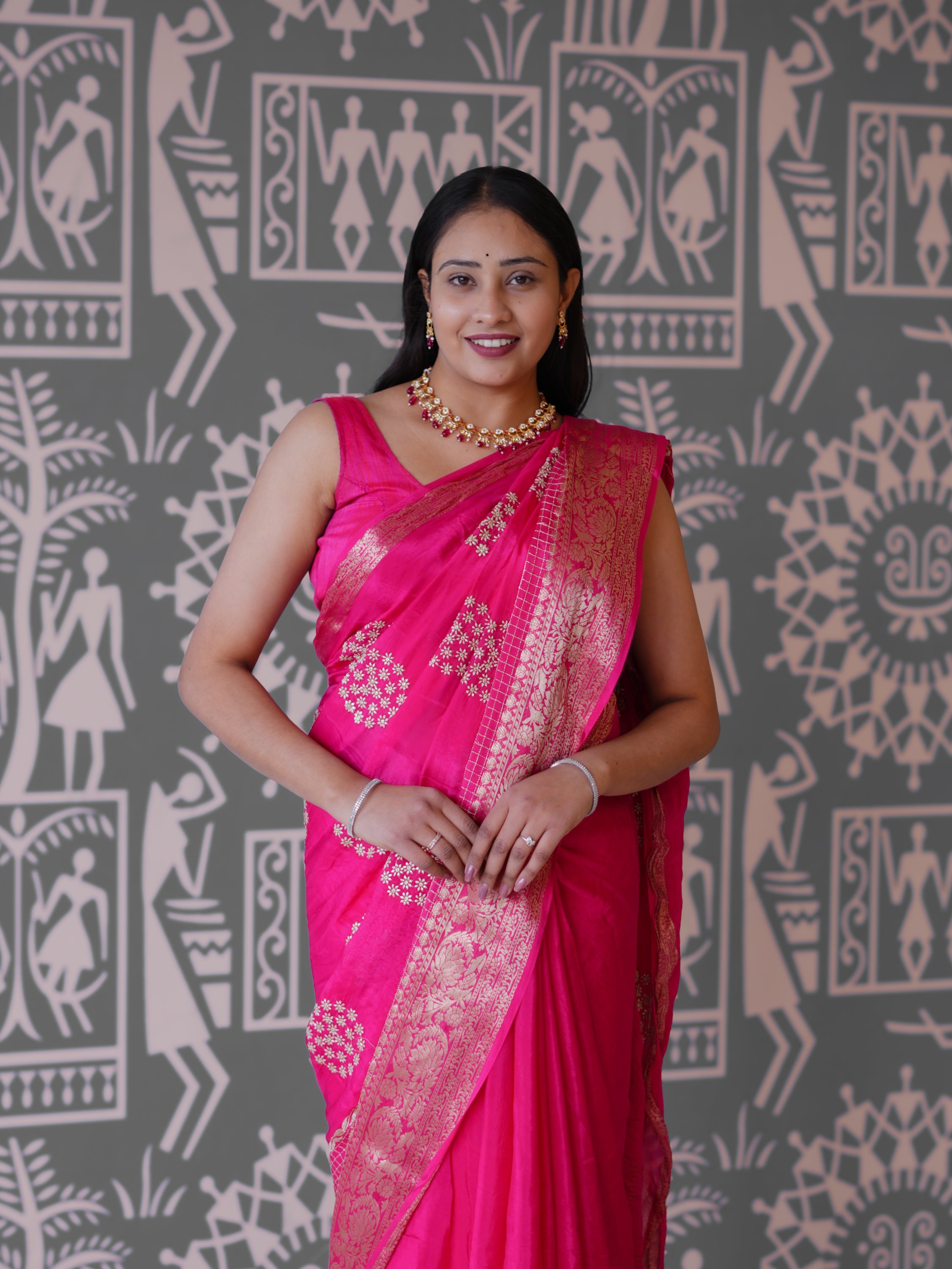 Buy New Banarasi Style With Handcrafted Embroidery KcPc