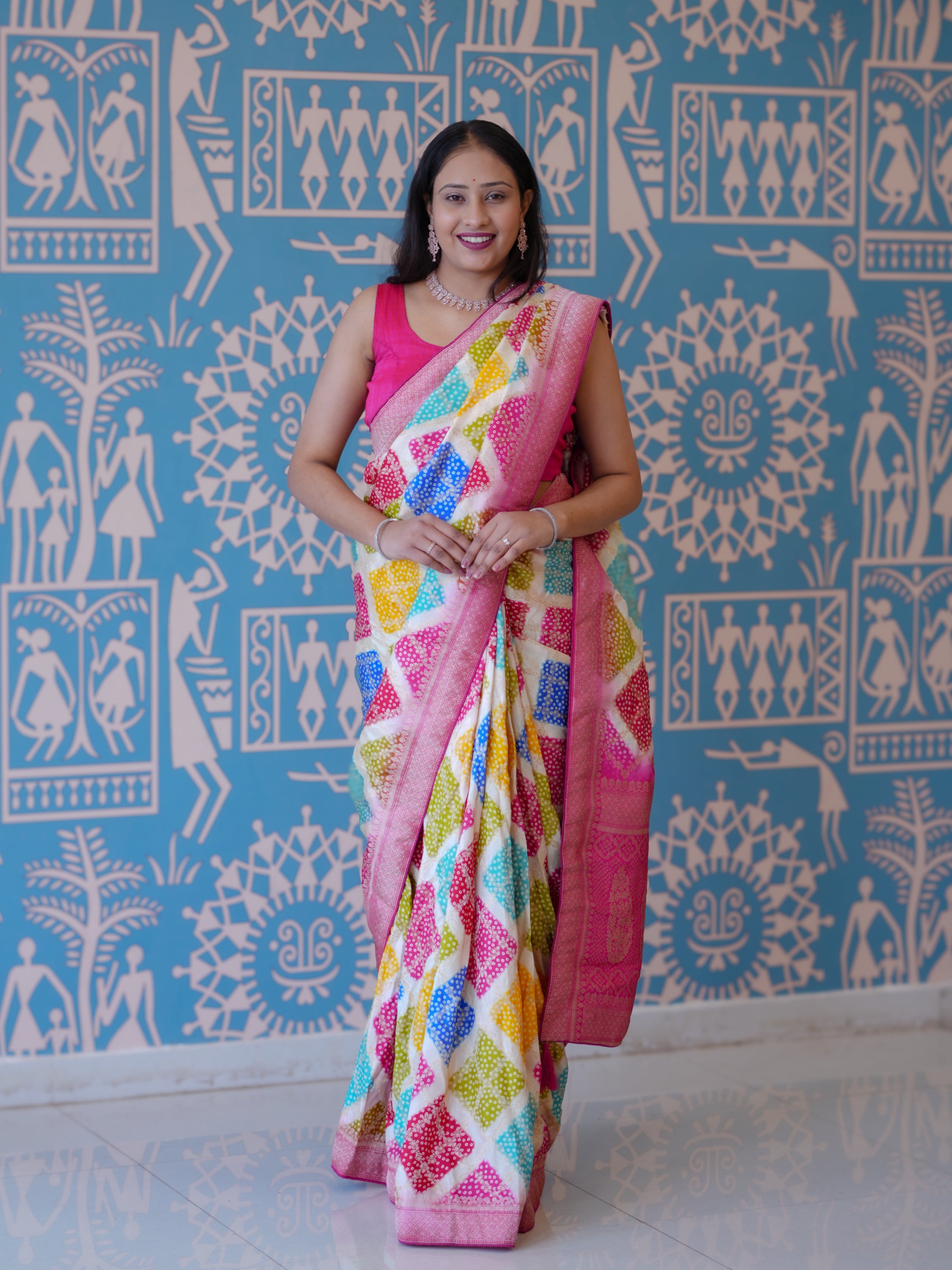 Buy Elegant Digital Style Saree With Festive Wear KcPc