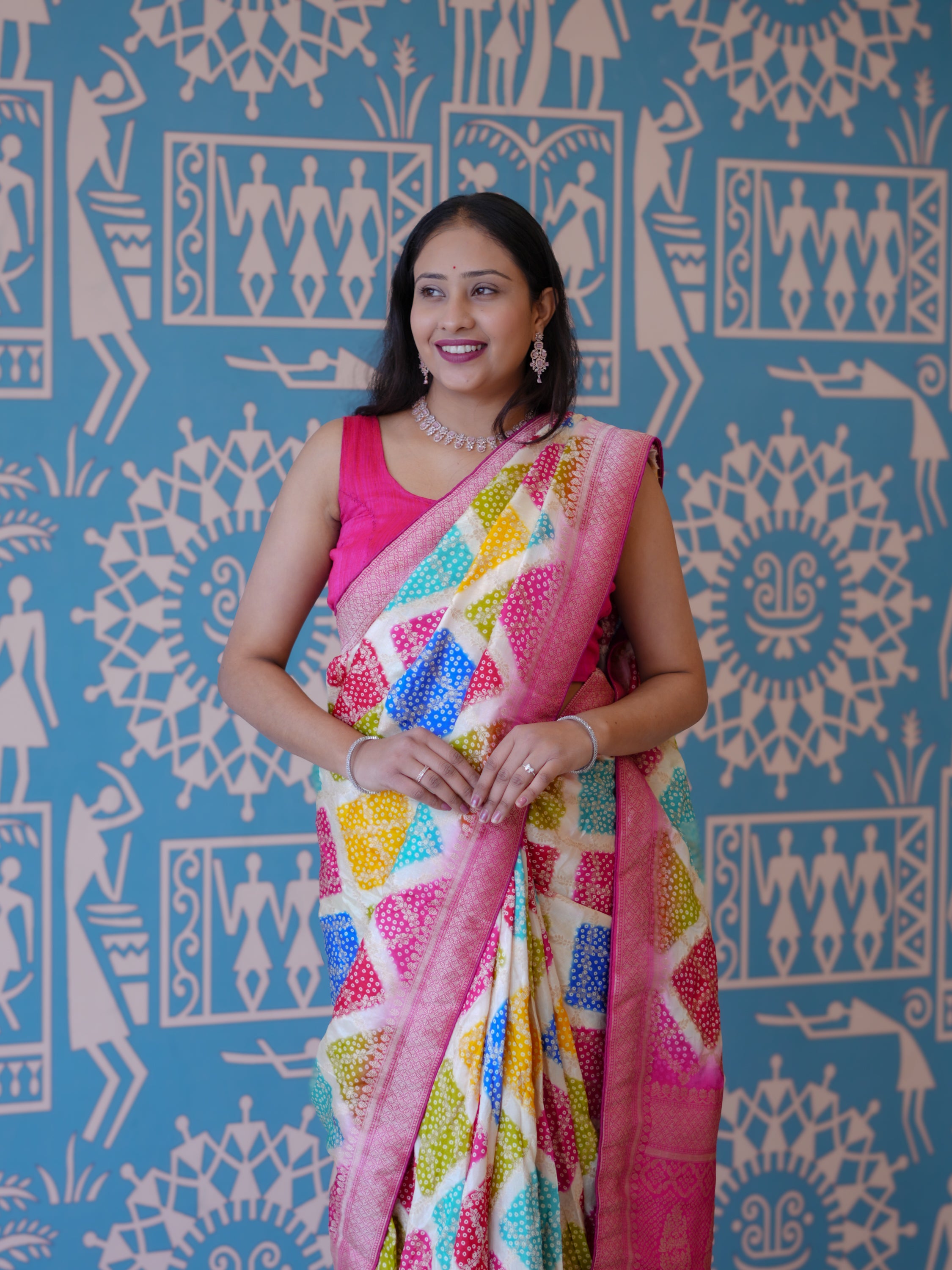 Buy Elegant Digital Style Saree With Festive Wear KcPc