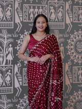 Buy New Elegant Bandhani Style Saree with Festive Occasions KcPc