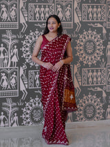 Buy New Elegant Bandhani Style Saree with Festive Occasions KcPc