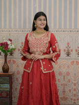 Buy Designer HO Silk Lehenga with Gota Patti Work
